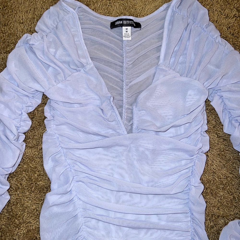 Urban Outfitters Light Blue Ruched Top